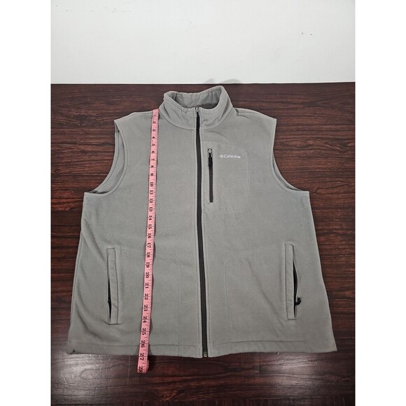 Columbia Mens Size XL Fleece Vest, Excellent Condition! Gray, XL - Picture 8 of 8